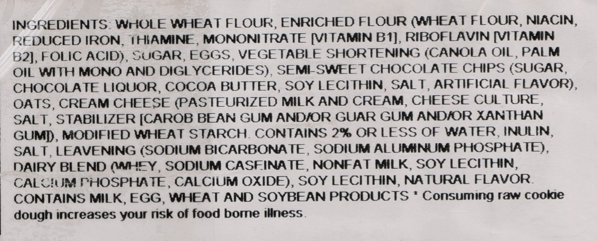 Benefit Whole Grain Choc Chip 1.85 Ounce Size - 192 Per Case.