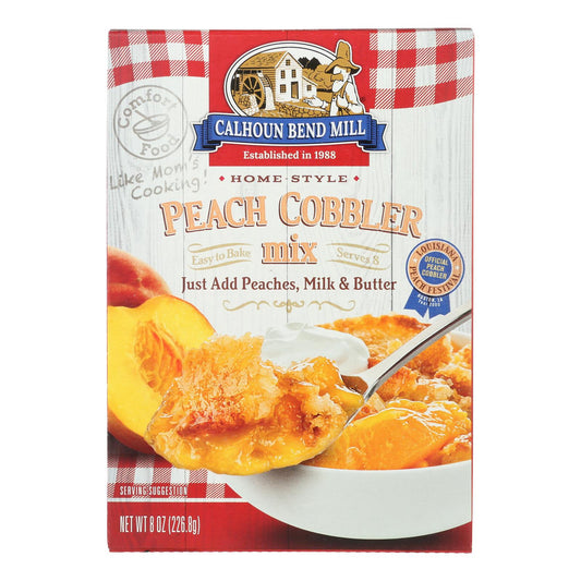 Calhoun Bend Mix - Peach Cobbler - Case of 6 - 8 Ounce