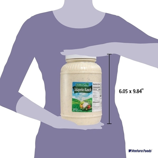 Ventura Jalapeno Ranch Dressing Ga 1 Gallon - 4 Per Case.