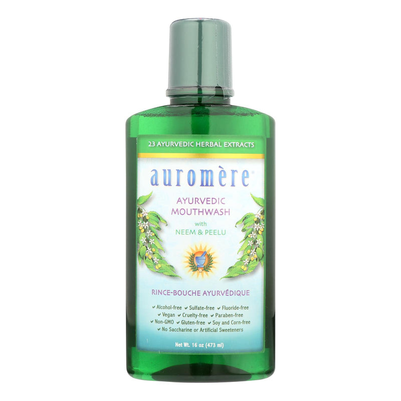 Auromere Mouthwash - Ayurvedic Mouthwash - Case of 1 - 16 Ounce.