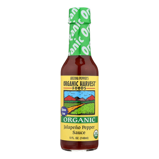 Organic Harvest Pepper Sauce - Organic Jalapeno - Case of 12 - 5 Ounce.