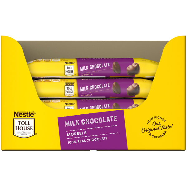 Nestle Toll House Milk Chocolate Morsels Bags 11.5 Ounce Size - 12 Per Case.