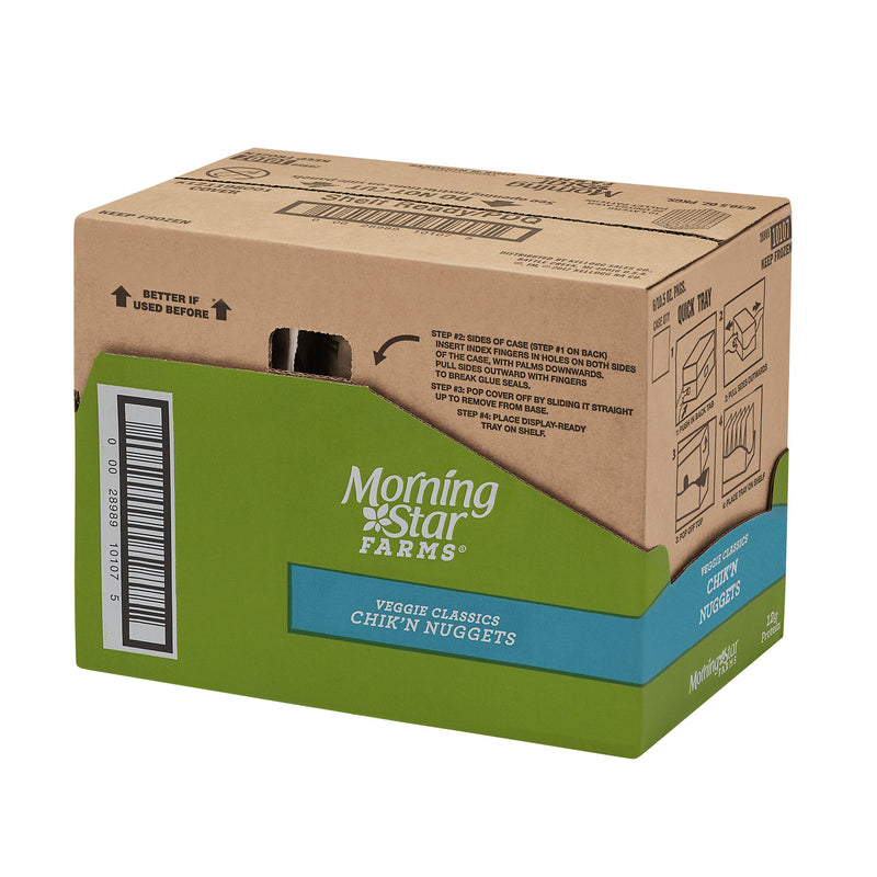 Morningstar Farms Veggie Classic Chik'n Nuggets 10.5 Ounce Size - 6 Per Case.