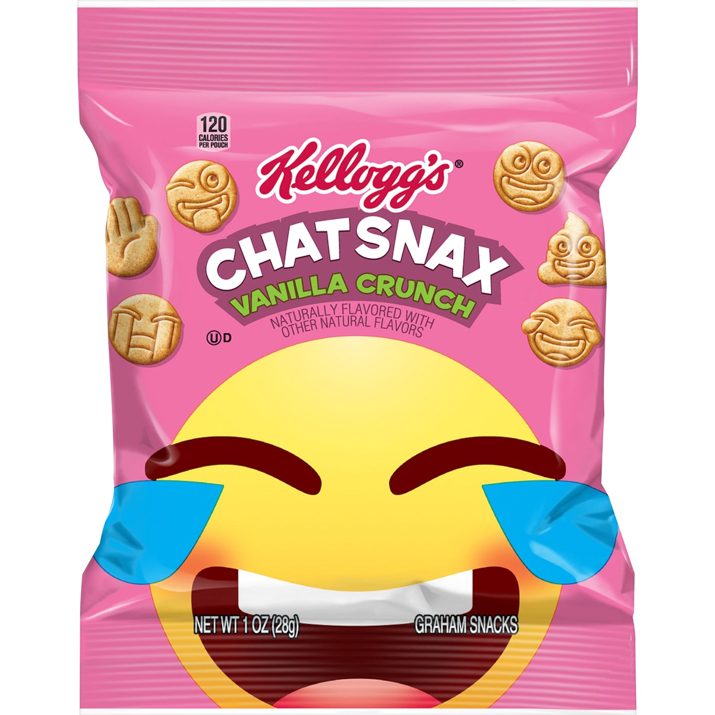 Kellogg's Grahams Crackers Vanilla Chat Snacks, 1 Ounce Size - 210 Per Case.