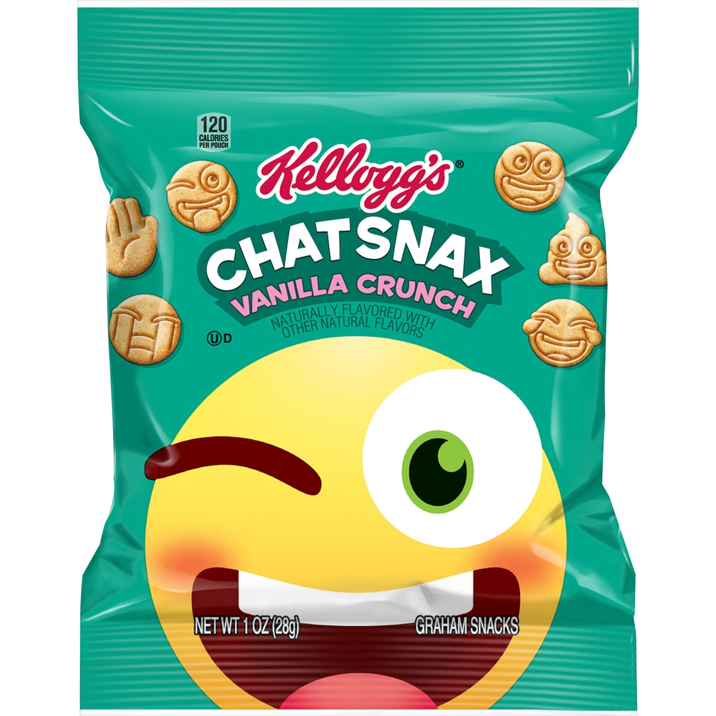 Kellogg's Grahams Crackers Vanilla Chat Snacks, 1 Ounce Size - 210 Per Case.