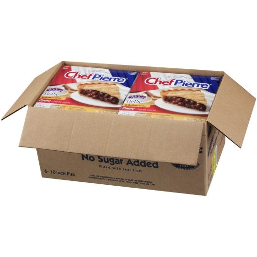 Chef Pierre Hi-Pie No Sugar Added Made With Splenda 10" Pie 2.687 Pound Each - 6 Per Case.
