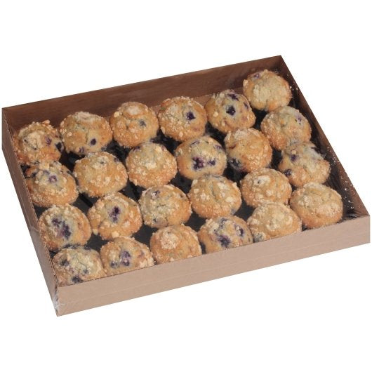 Chef Pierre Blueberry Small Muffins 3 Pound Each - 4 Per Case.