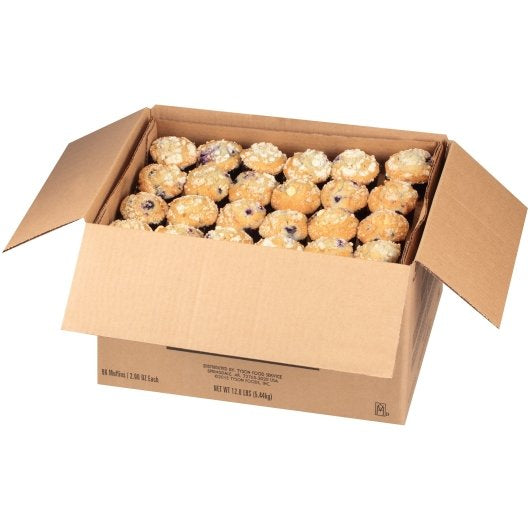 Chef Pierre Blueberry Small Muffins 3 Pound Each - 4 Per Case.