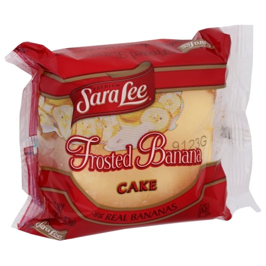 Sara Lee Individually Wrapped Iced Banana Cake 2.25 Ounce Size - 24 Per Case.