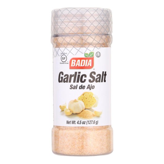 Badia Garlic Salt Seasoning Blend  - Case of 8 - 4.5 Ounce