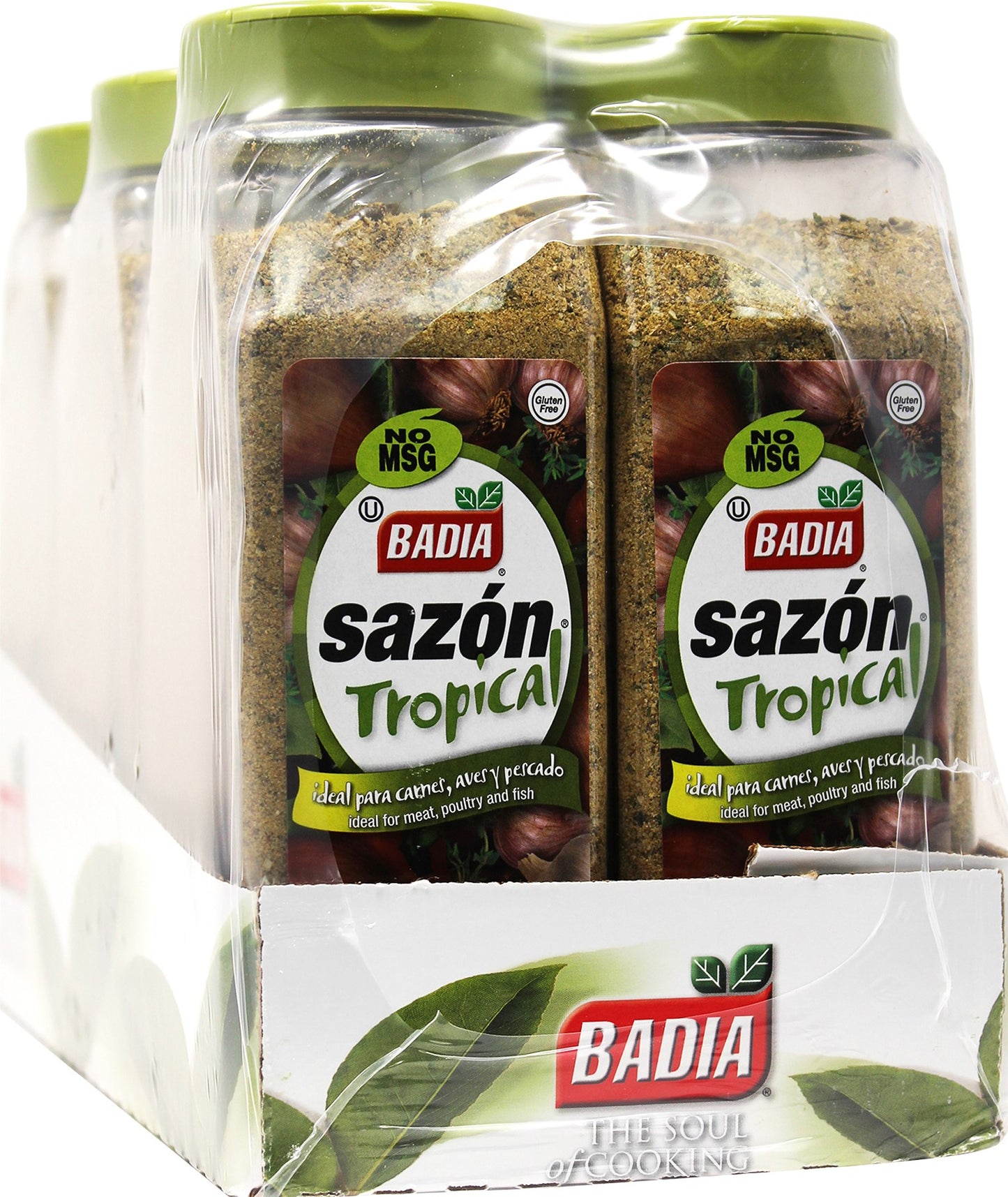 Badia Sazon Tropical Seasoning 1.75 Pound Each - 6 Per Case.