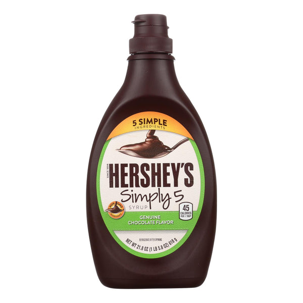 Hershey Chocolate Syrup - Simply 5 - Case of 12 - 21.8 Ounce