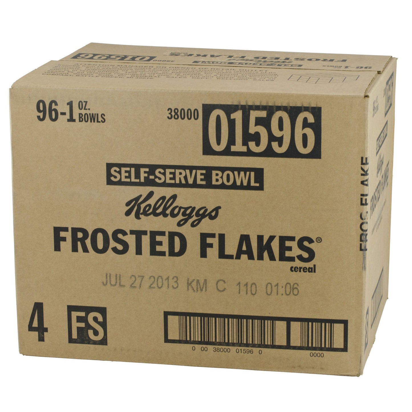 Kellogg's Frosted Flakes Cereal1 Ounce Size - 96 Per Case.