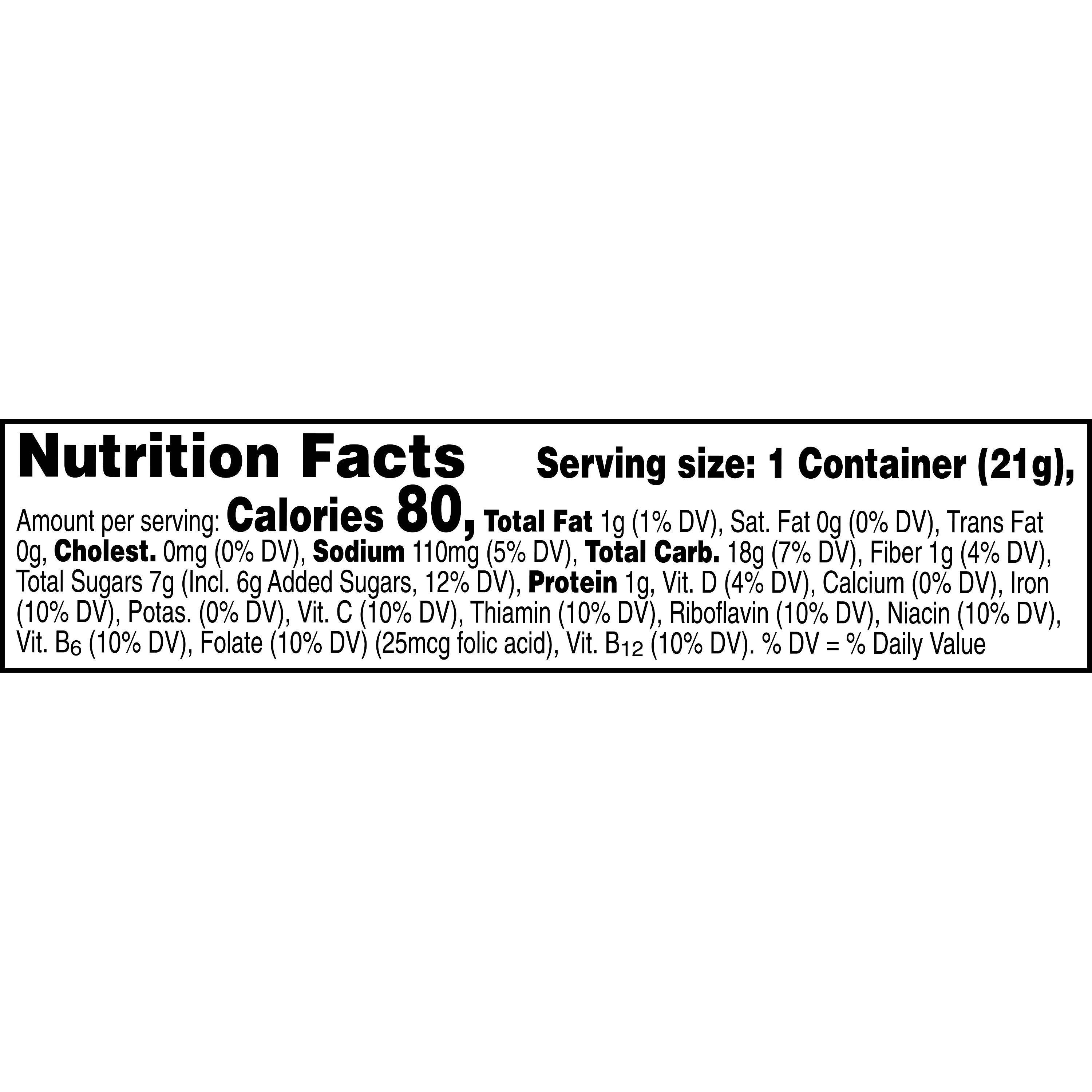 Kellogg's Froot Loops Cereal 0.75 Ounce Size - 96 Per Case.