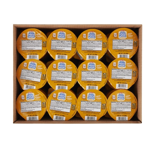 Kellogg Frosted Mini Wheats Bite Size Cereal 1 Ounce Size - 96 Per Case.