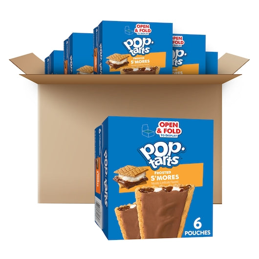 Kellogg Pop-Tarts Frosted S'mores 3.3 Ounce Size - 72 Per Case.