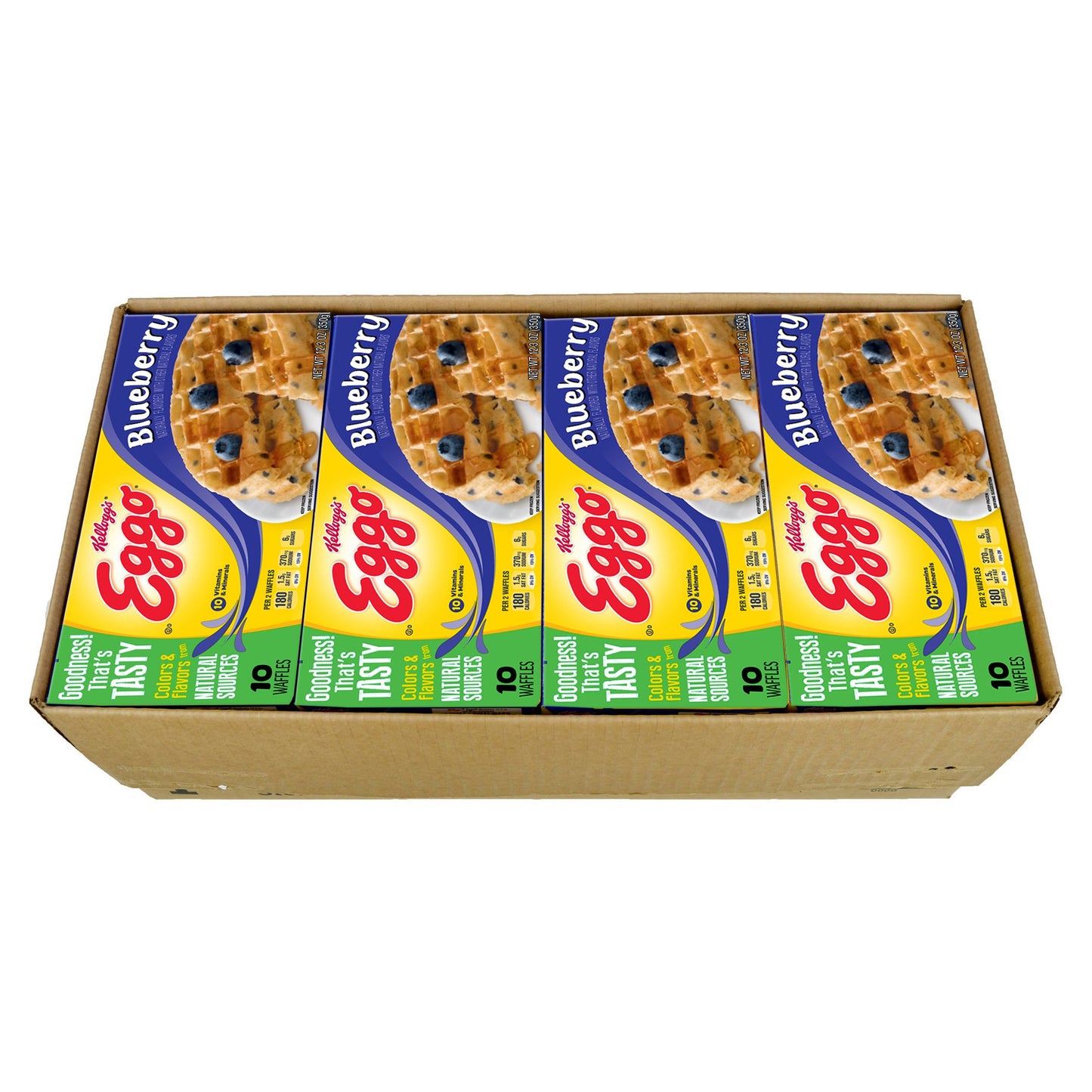 Kellogg's Eggo Waffles Blueberry 12.3 Ounce Size - 8 Per Case.