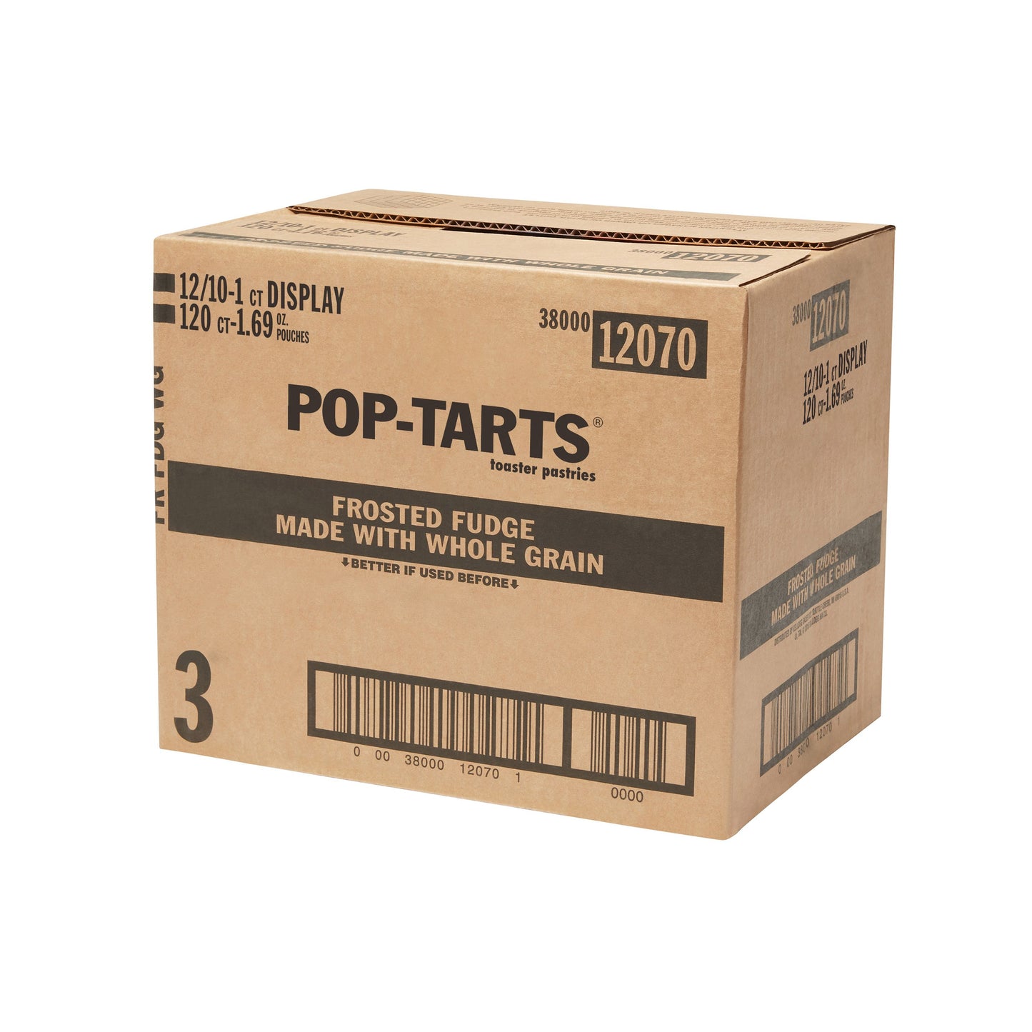 Kellogg's Pop Tarts Whole Grain Chocolate 1.7 Ounce Size - 120 Per Case.