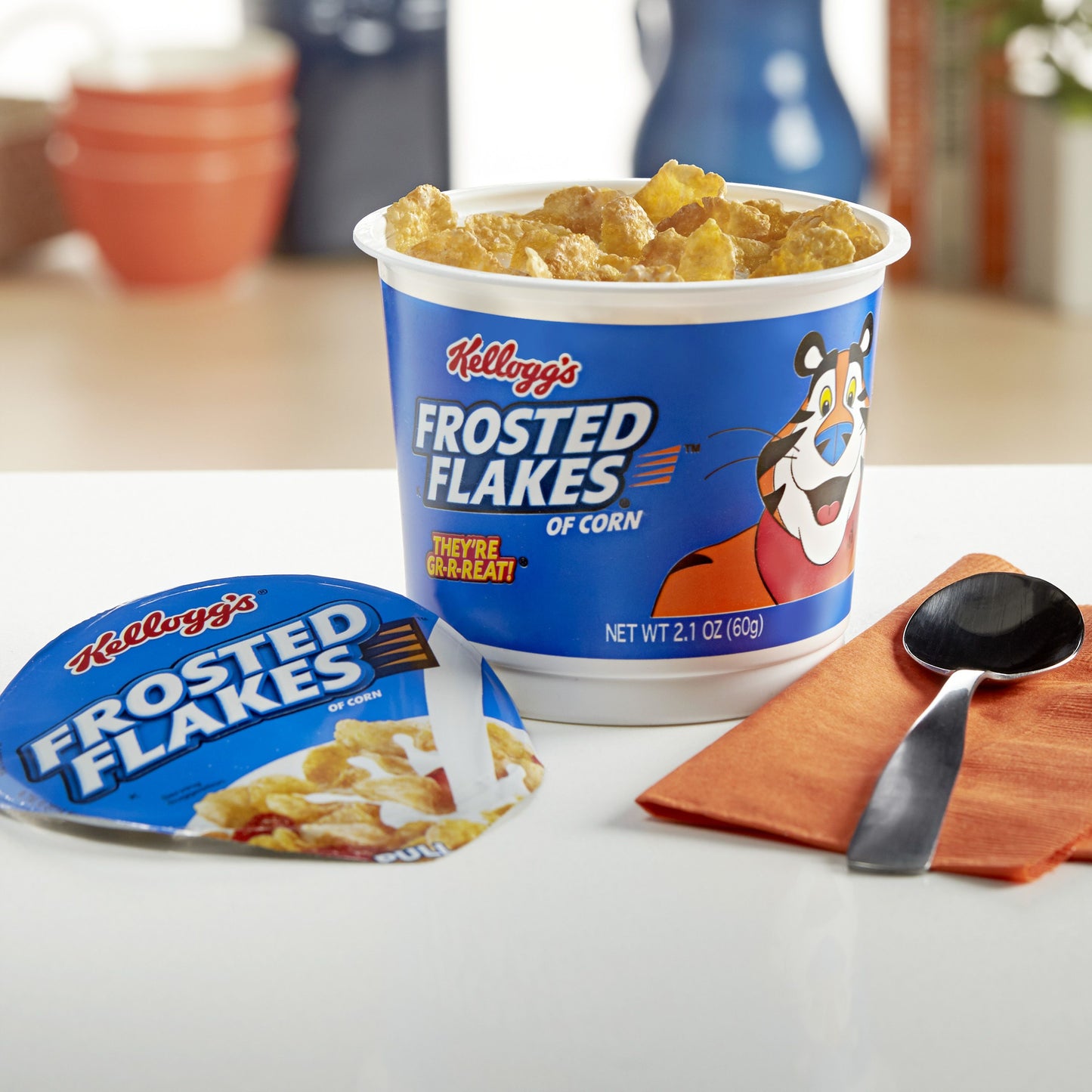 Kellogg's Frosted Flakes Cereal Original 2.1 Ounce Size - 60 Per Case.