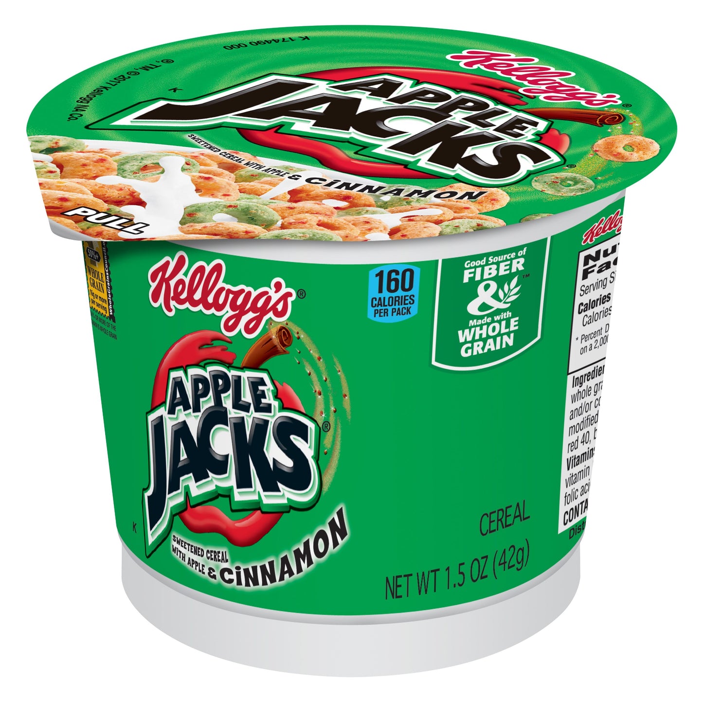 Kellogg's Apple Jacks Cereal Original 1.5 Ounce Size - 60 Per Case.