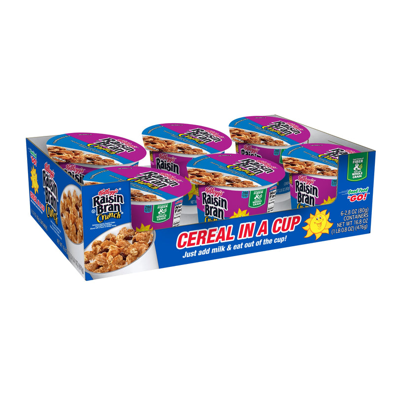 Kellogg's Raisin Bran Crunch Cereal 2.8 Ounce Size - 60 Per Case.