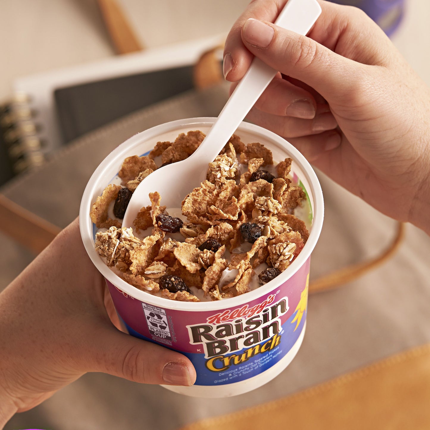 Kellogg's Raisin Bran Crunch Cereal 2.8 Ounce Size - 60 Per Case.