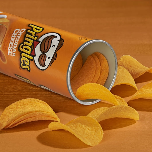 Pringles Cheddar Cheese Potato Crisp, 5.5 Ounces - 14 Per Case.