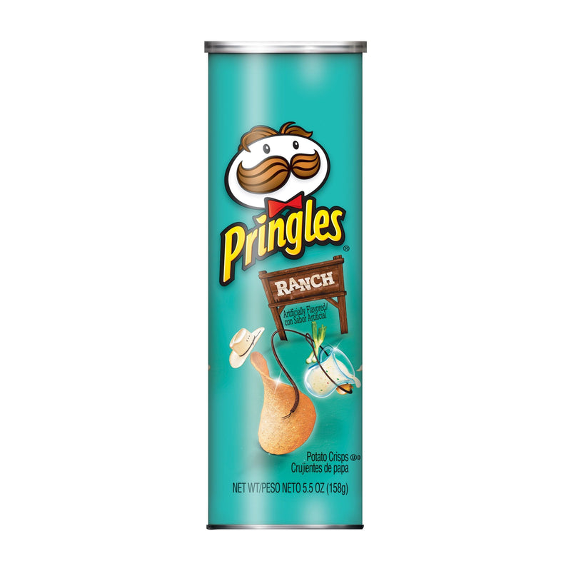 Pringles Crisps Ranch5.5 Ounce Size - 14 Per Case.