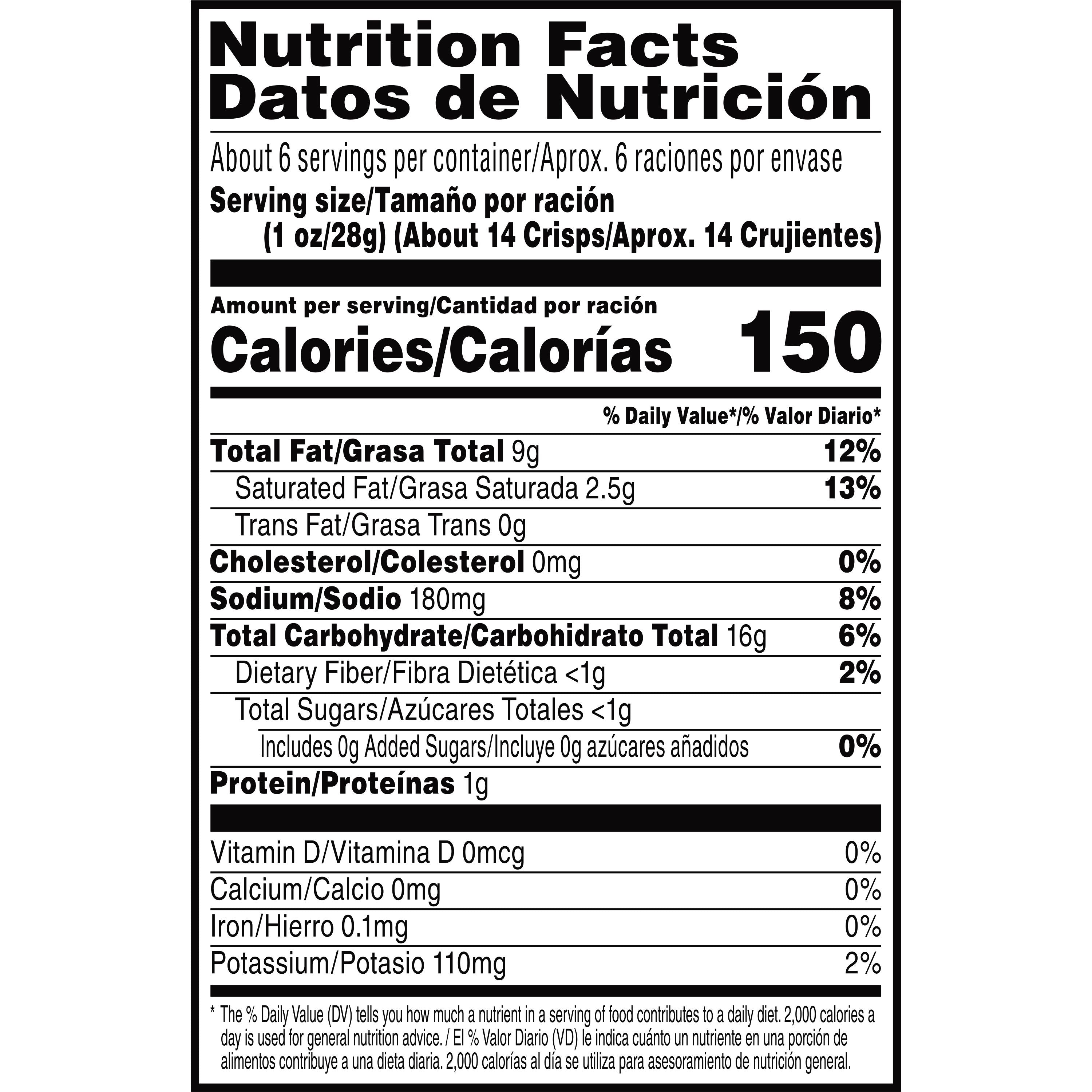 Pringles Crisps Ranch5.5 Ounce Size - 14 Per Case.