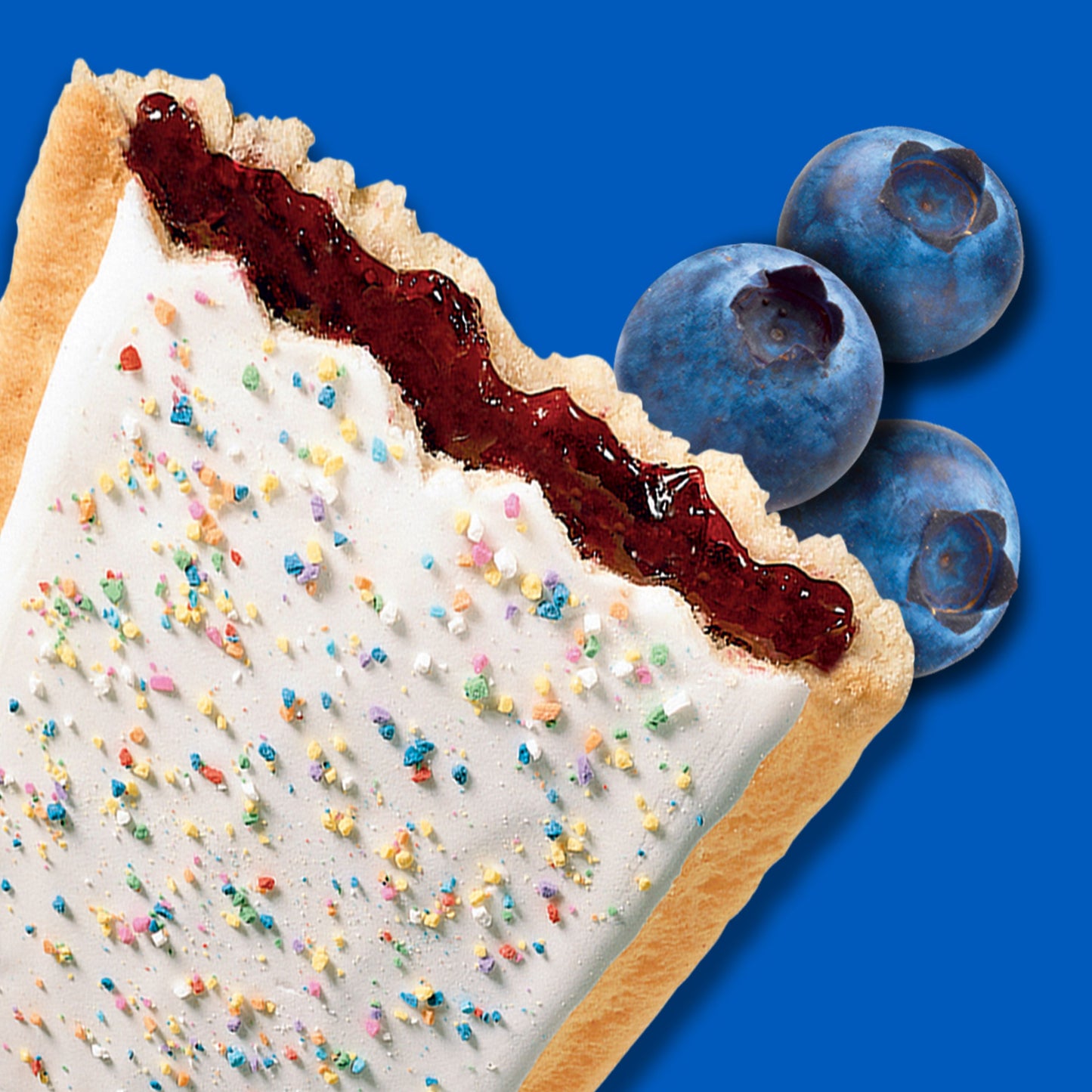 Kellogg's Pop Tarts Whole Grain Frosted Blueberry 1.7 Ounce Size - 120 Per Case.