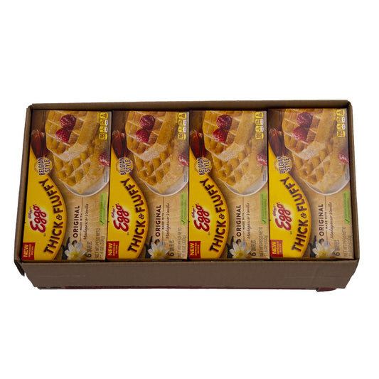 Kellogg's Eggo Thick & Fluffy Original Waffles 11.6 Ounce Size - 8 Per Case.