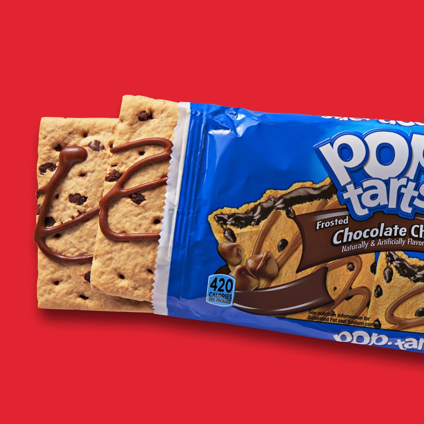 Kellogg's Pop Tarts Frosted Chocolate Chip 3.3 Ounce Size - 72 Per Case.