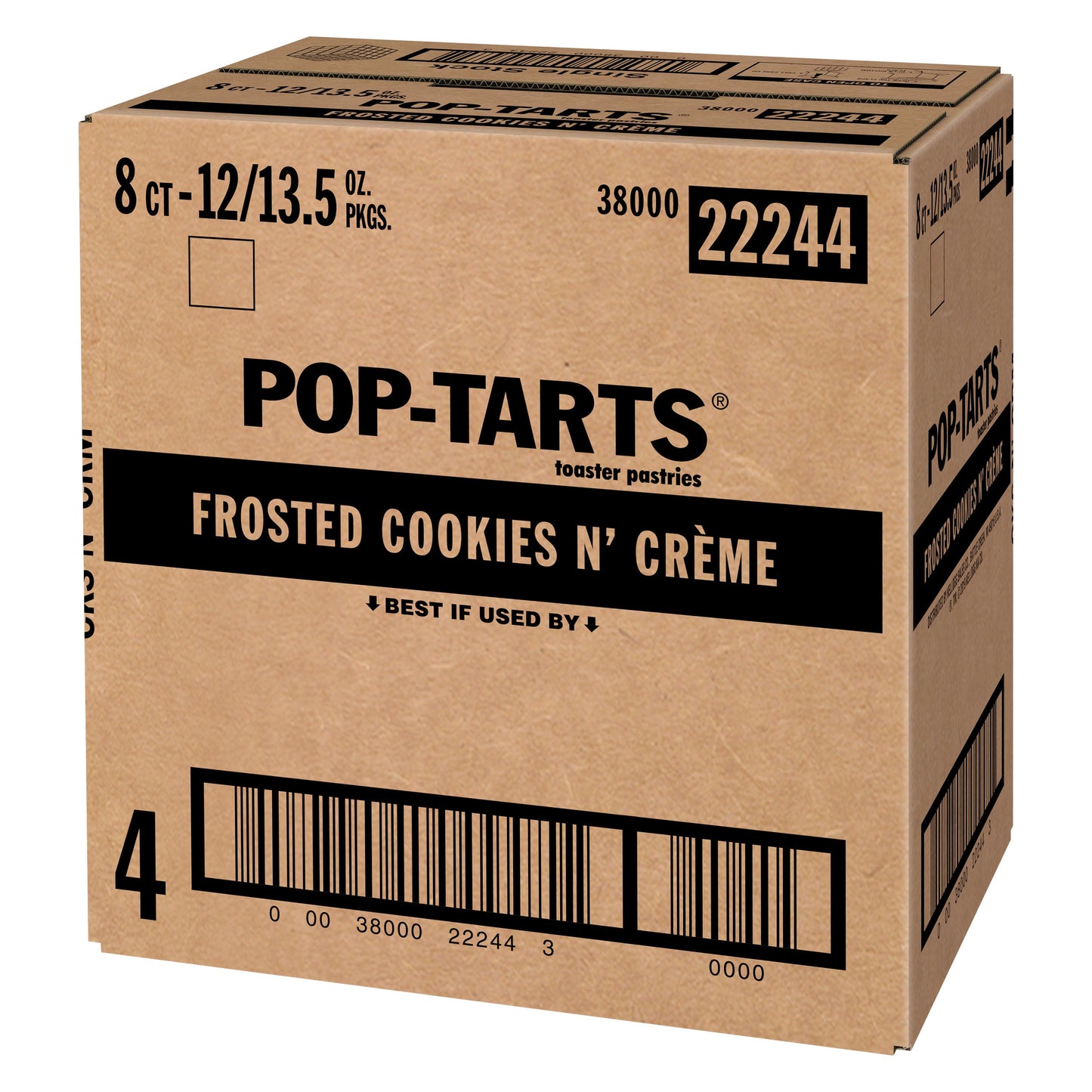 Kellogg's Pop Tarts Cookies & Creme 13.5 Ounce Size - 12 Per Case.