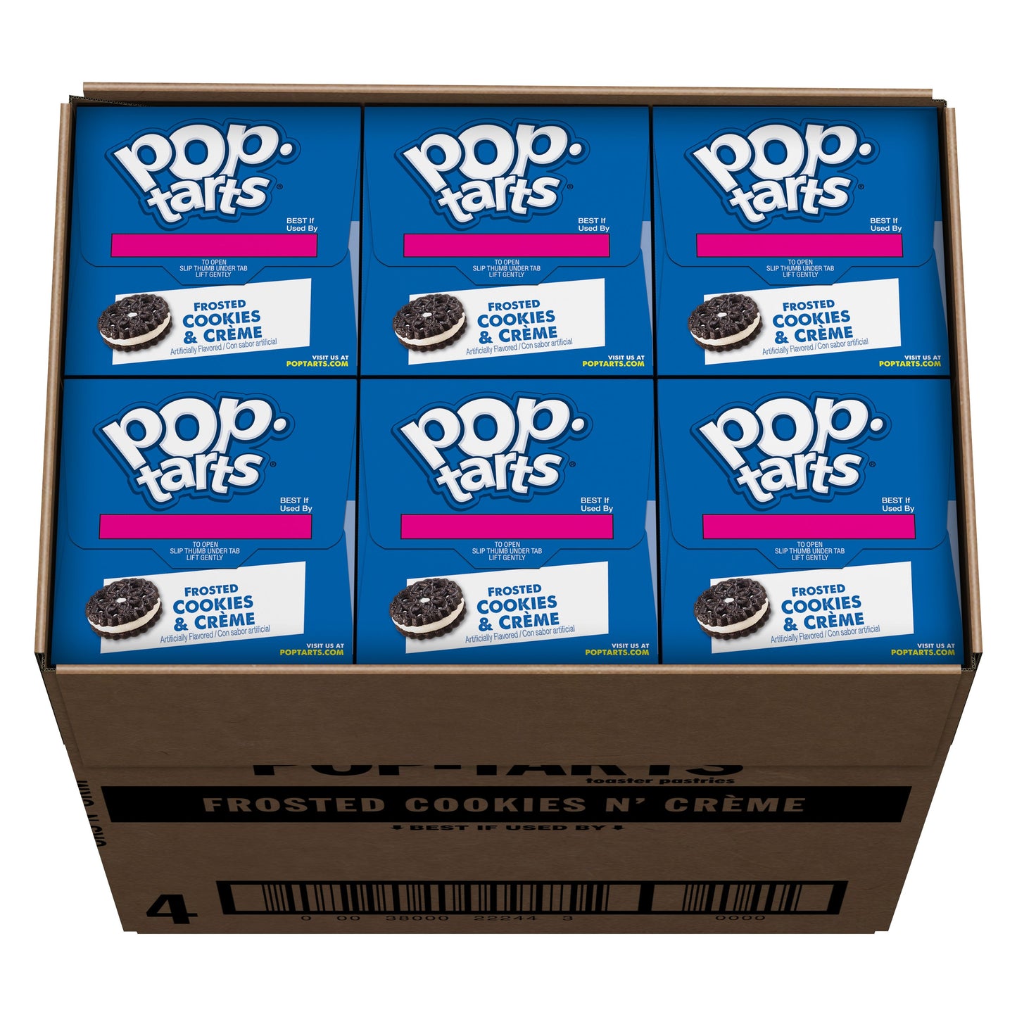 Kellogg's Pop Tarts Cookies & Creme 13.5 Ounce Size - 12 Per Case.