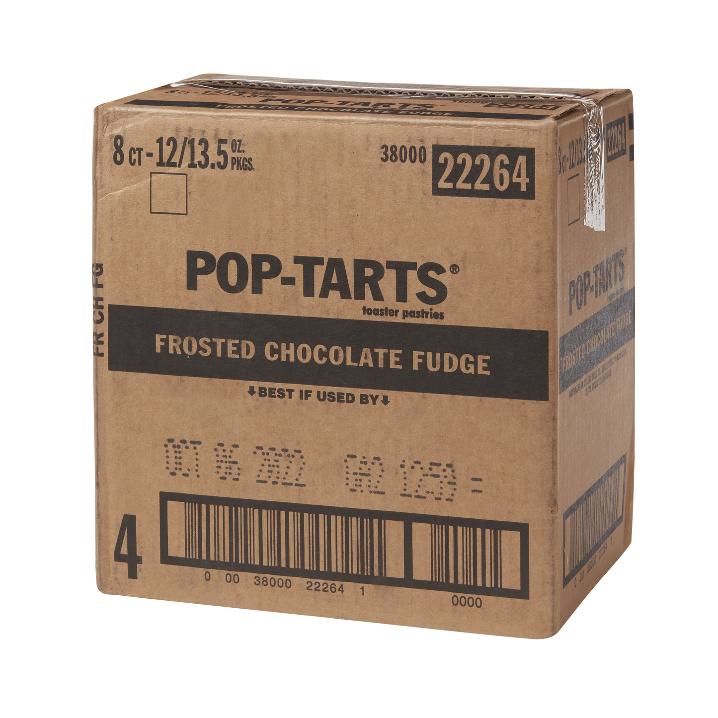 Kellogg's Pop Tarts Frosted Chocolate Fudge 13.5 Ounce Size - 12 Per Case.