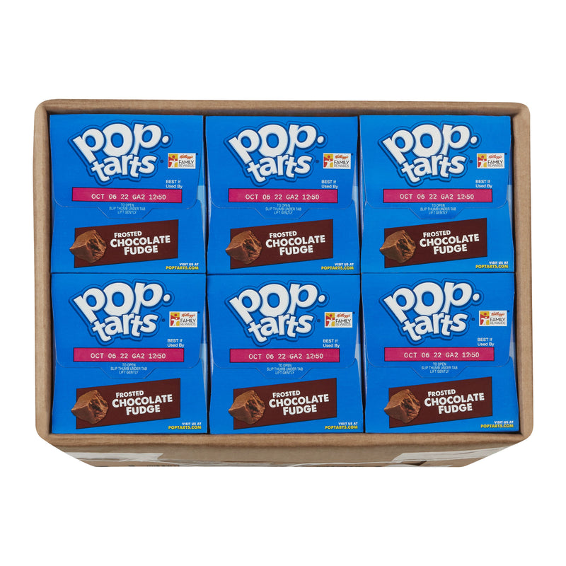 Kellogg's Pop Tarts Frosted Chocolate Fudge 13.5 Ounce Size - 12 Per C