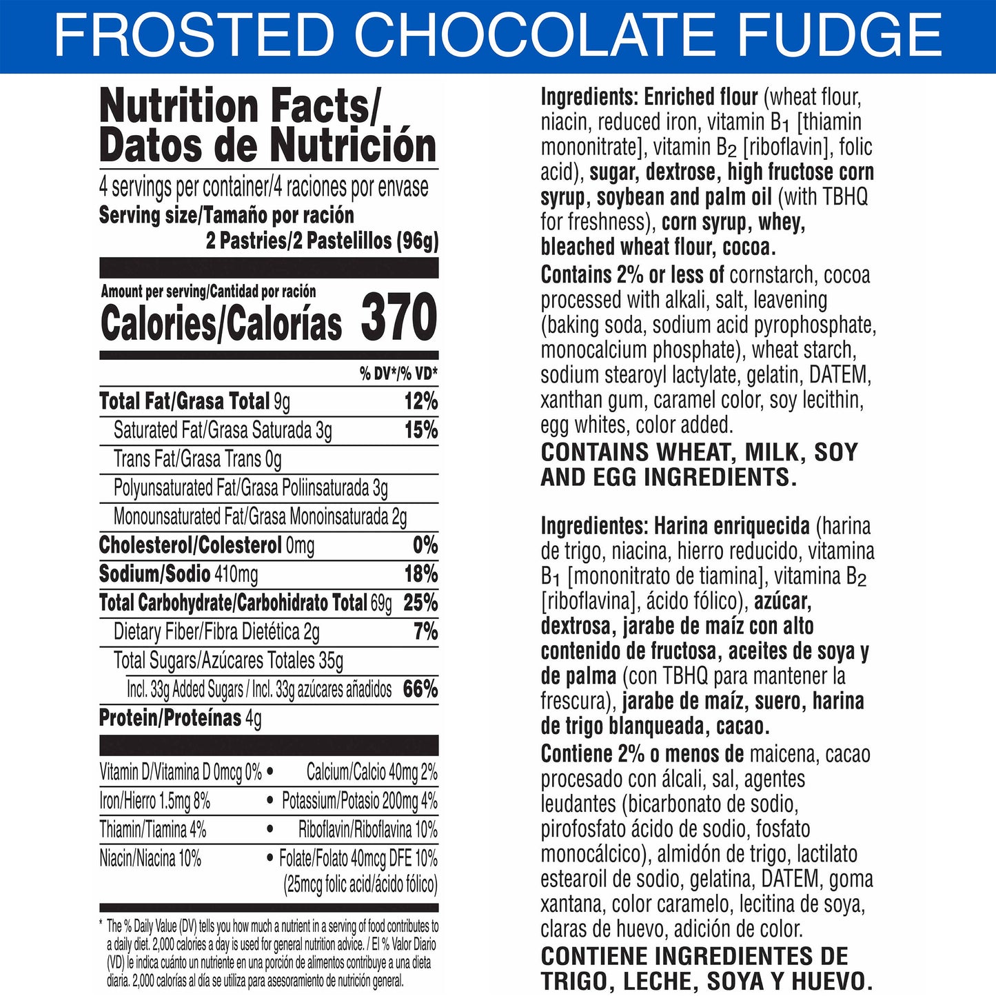 Kellogg's Pop Tarts Frosted Chocolate Fudge 13.5 Ounce Size - 12 Per Case.