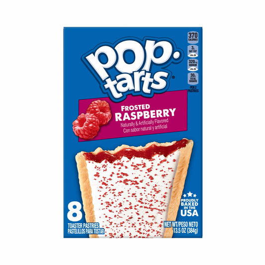 Kellogg's Pop Tarts Frosted Raspberry 13.5 Ounce Size - 12 Per Case.