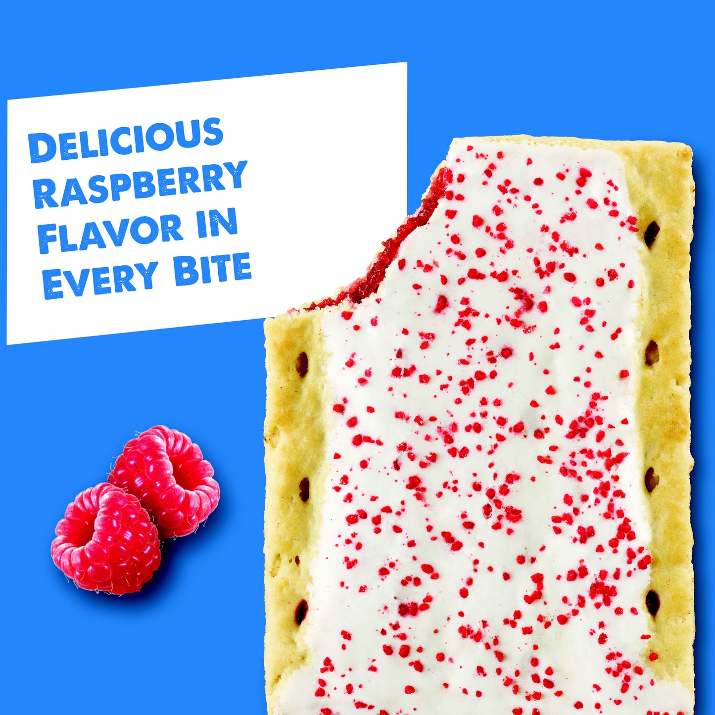 Kellogg's Pop Tarts Frosted Raspberry 13.5 Ounce Size - 12 Per Case.