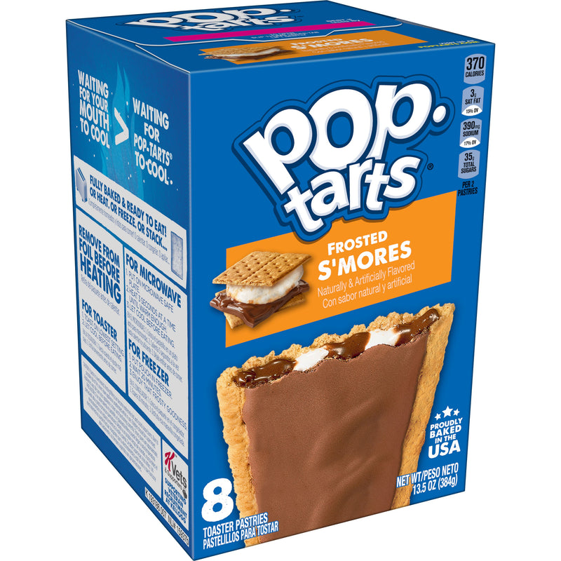 Kellogg's Pop Tarts Frosted Smores, 13.5 Ounce Size - 12 Per Case.