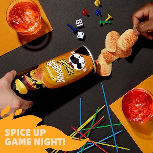 Pringles Crisps Scorchin' Cheese 5.5 Ounce Size - 14 Per Case.