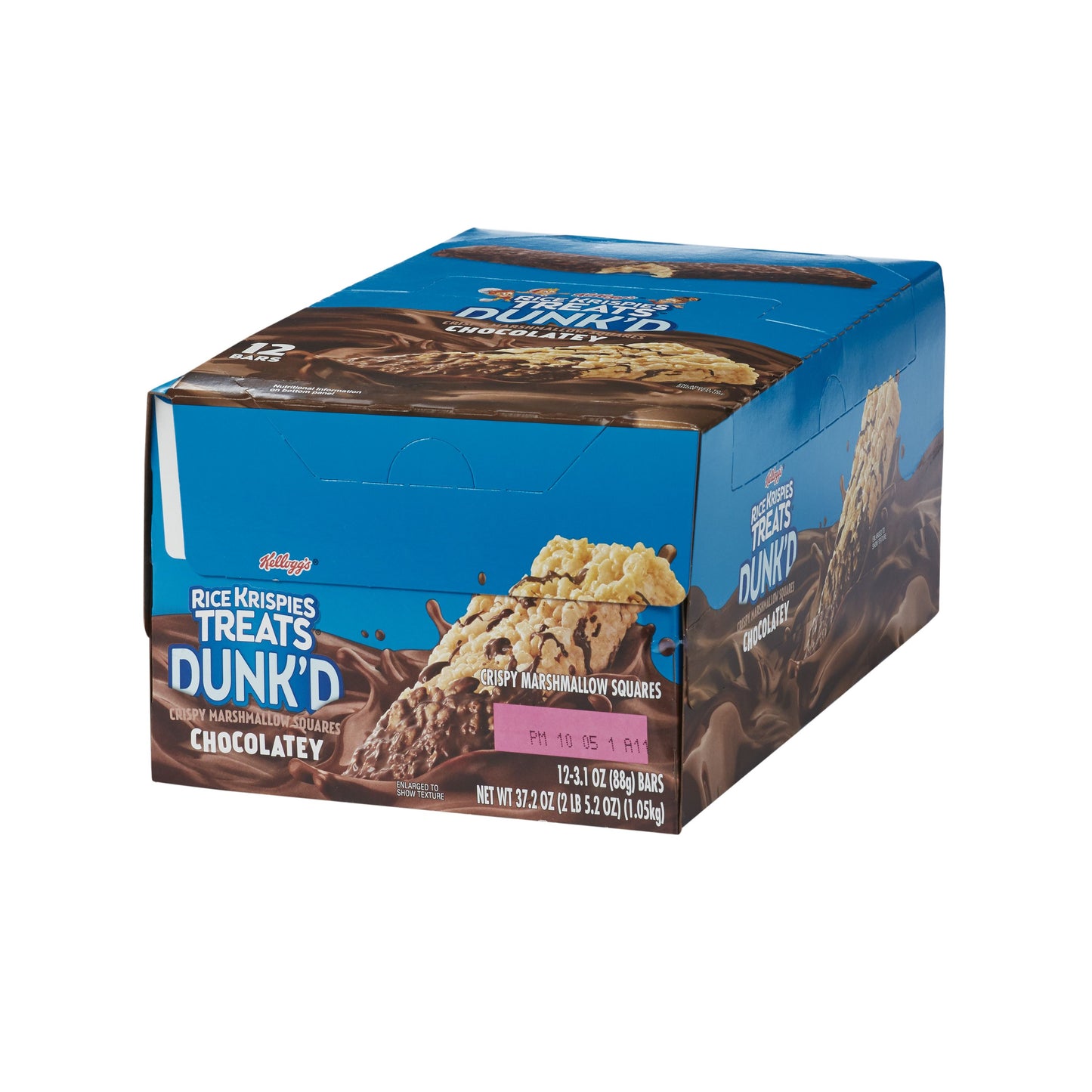 Kellogg's Rice Krispies Treats Chocolatey Dunk'd Bars 3.1 Ounce Size - 72 Per Case.