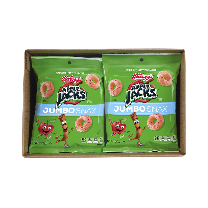 Kellogg's Cereal Snacking Apple Jacks 2 Ounce Size - 6 Per Case.