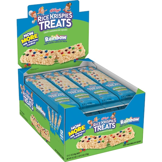 Kellogg's Rice Krispie Treats Original With Rainbow Gems 2.1 Ounce Size - 72 Per Case.