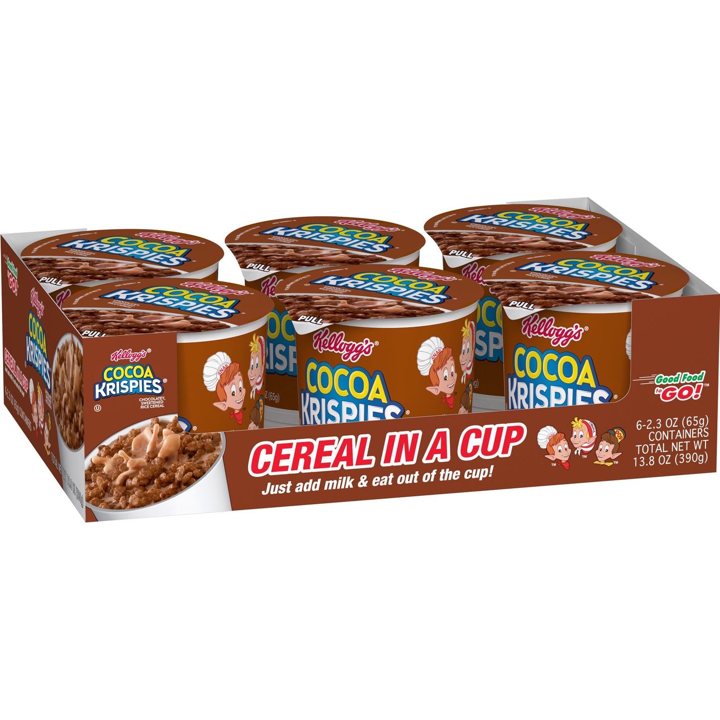 Kellogg's Cocoa Krispies Cereal, 2.3 Ounce Size - 60 Per Case.