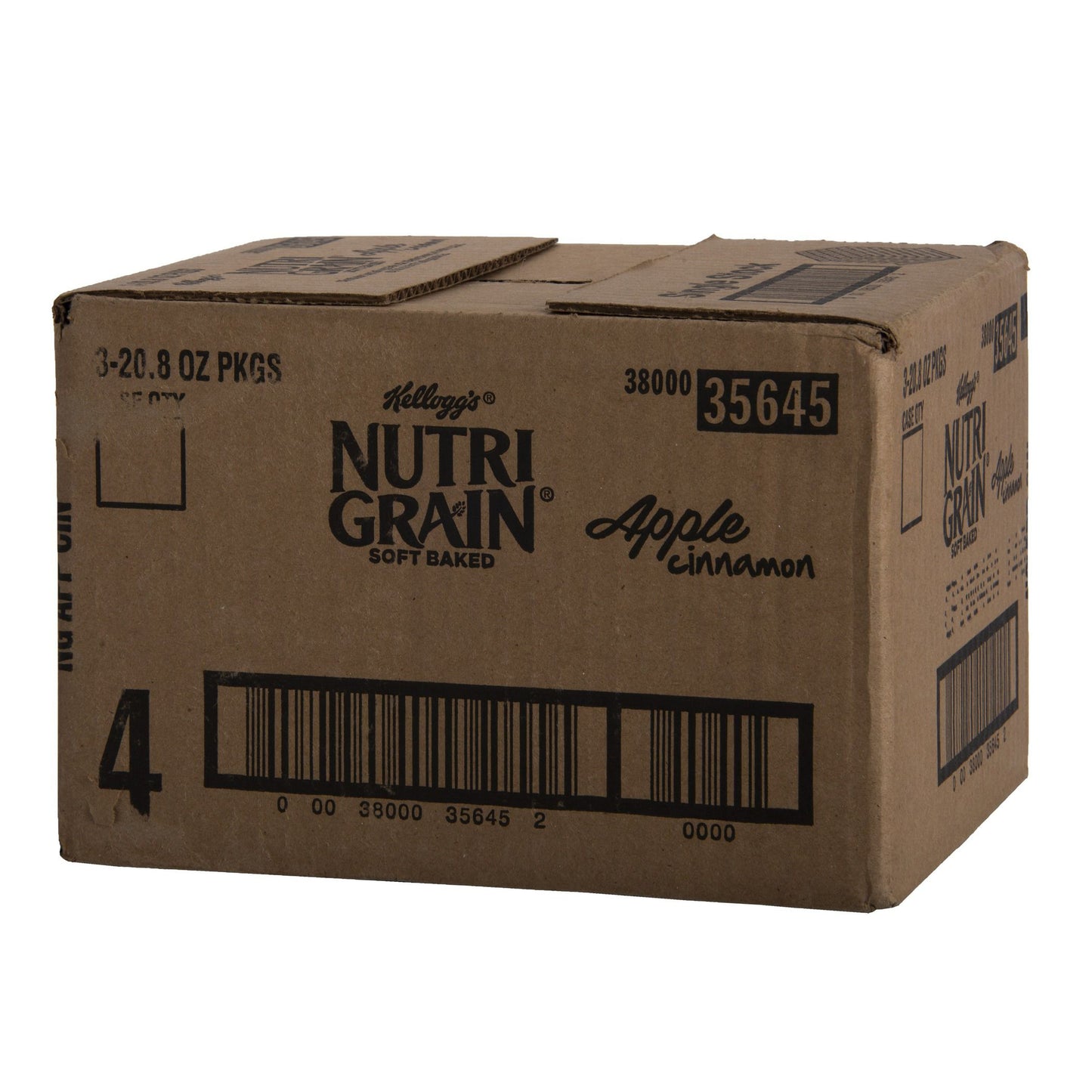 Kellogg's Nutri Grain Soft Baked Breakfast Bars Apple Cinnamon 1.3 Ounce Size - 48 Per Case.