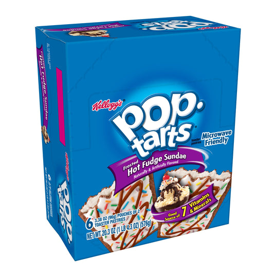 Kellogg's Pop Tarts Hot Fudge Sundae3.3 Ounce Size - 72 Per Case.