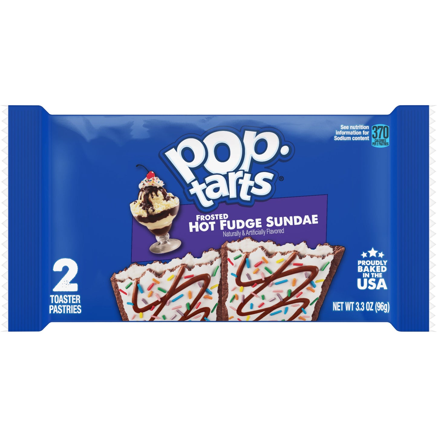 Kellogg's Pop Tarts Hot Fudge Sundae3.3 Ounce Size - 72 Per Case.