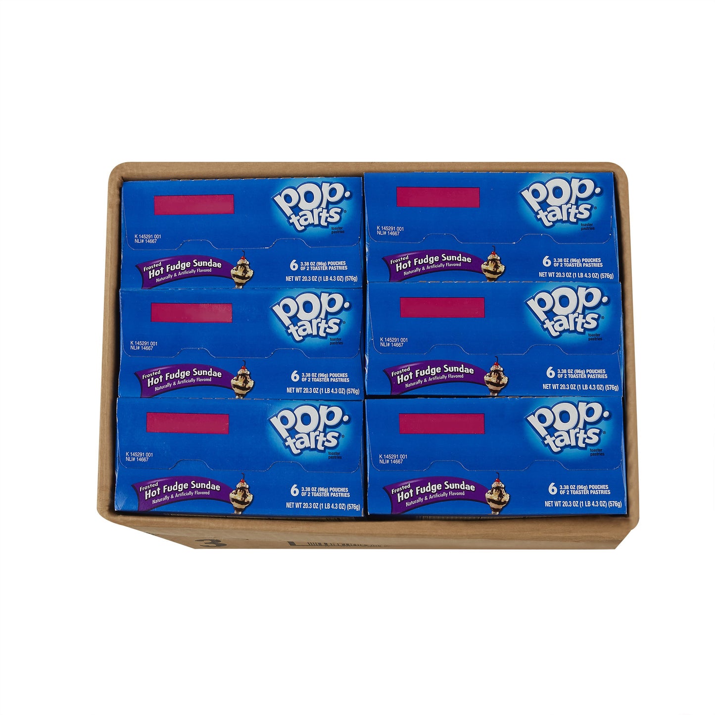 Kellogg's Pop Tarts Hot Fudge Sundae3.3 Ounce Size - 72 Per Case.