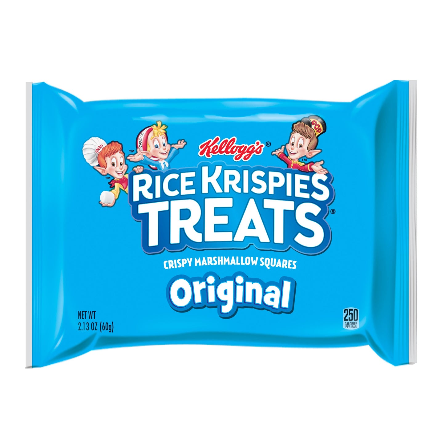 Kellogg's Rice Krispies Treats Squares Original 2.13 Ounce Size - 48 Per Case.